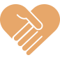 Icona raffigurante due mani che si stringono a forma di cuore